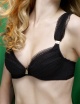 AW13 Cascade Scrunch Pushup Bra (Black)